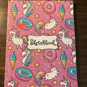NWT Unicorn Pink Sketchbook Shrink wrapped